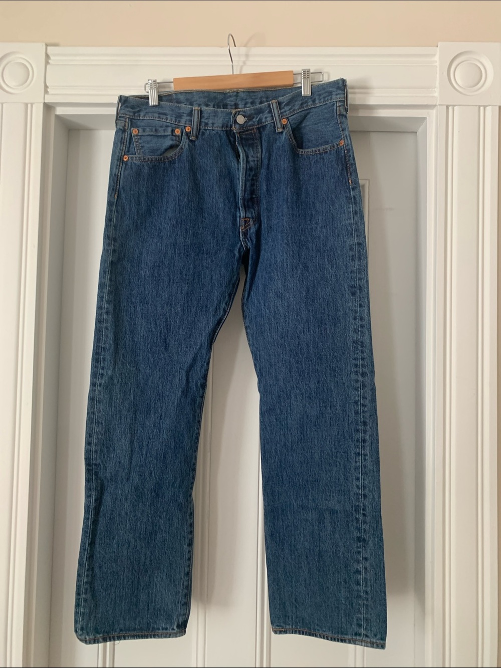 Levi's Men's Dark Blue Straight Jeans